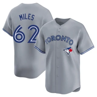 Youth Spencer Miles Toronto Blue Jays Gray Limited Away Jersey