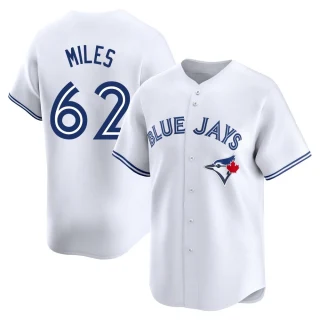Youth Spencer Miles Toronto Blue Jays White Limited Home Jersey