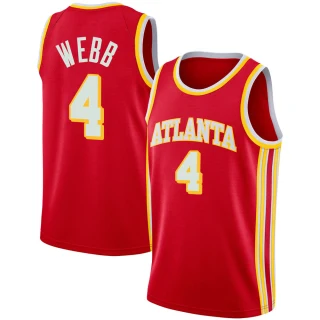 Youth Spud Webb Atlanta Hawks Red Swingman 2020/21 Jersey - Icon Edition