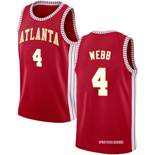 Youth Spud Webb Atlanta Hawks Red Swingman Jersey - Statement Edition
