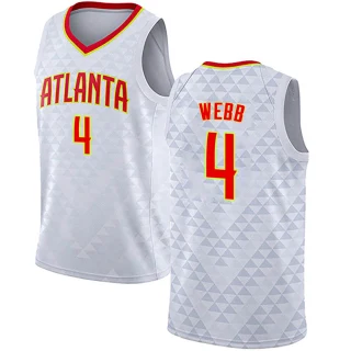 Youth Spud Webb Atlanta Hawks White Swingman Jersey - Association Edition