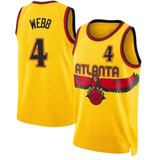 Youth Spud Webb Atlanta Hawks Yellow Swingman 2021/22 City Edition Jersey