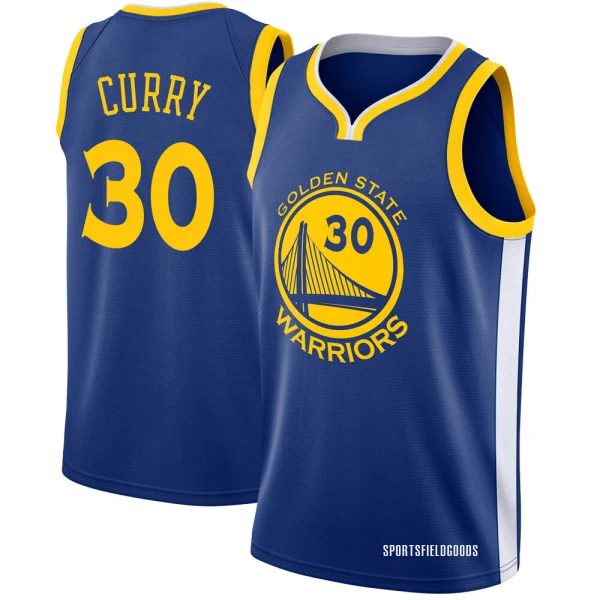 Youth Stephen Curry Golden State Warriors Blue Swingman Jersey - Icon Edition