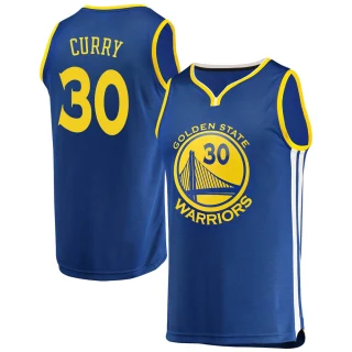 Youth Stephen Curry Golden State Warriors Gold Fast Break Royal Jersey - Icon Edition