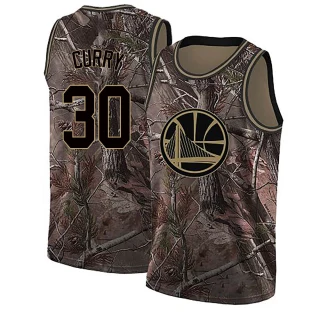 Youth Stephen Curry Golden State Warriors Gold Swingman Camo Realtree Collection Jersey