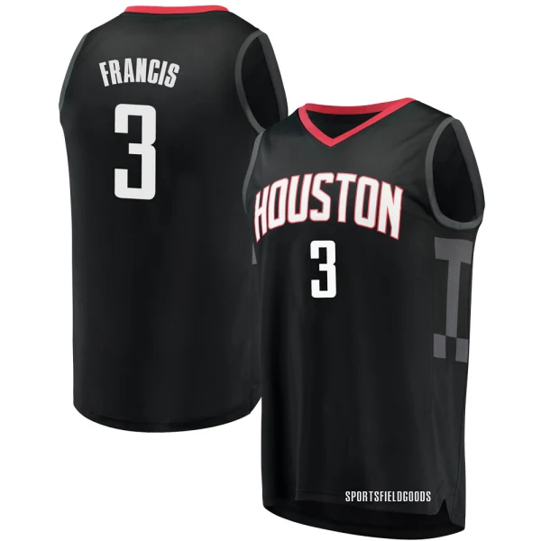 Youth Steve Francis Houston Rockets Black Fast Break Jersey - Statement Edition