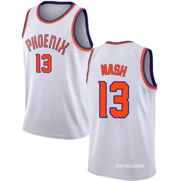 Youth Steve Nash Phoenix Suns White Swingman Jersey - Association Edition