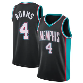 Youth Steven Adams Memphis Grizzlies Black Swingman 2020/21 Hardwood Classics Jersey