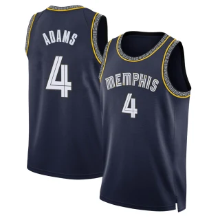 Youth Steven Adams Memphis Grizzlies Navy Swingman 2021/22 City Edition Jersey