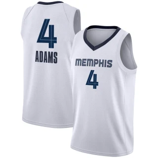 Youth Steven Adams Memphis Grizzlies White Swingman 2020/21 Jersey - Association Edition