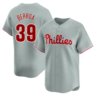 Youth Steward Berroa Philadelphia Phillies Gray Limited Away Jersey