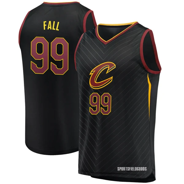Youth Tacko Fall Cleveland Cavaliers Black Fast Break Jersey - Statement Edition