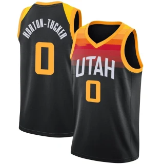 Youth Talen Horton-Tucker Utah Jazz Black Swingman Jaz 2021/22 Diamond Icon Edition Jersey