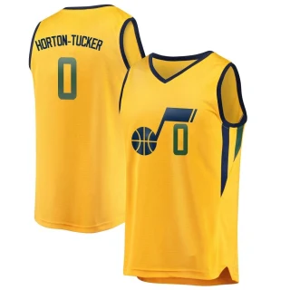 Youth Talen Horton-Tucker Utah Jazz Gold Fast Break Jersey - Statement Edition