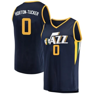 Youth Talen Horton-Tucker Utah Jazz Navy Fast Break Jersey - Icon Edition