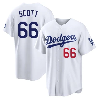 Youth Tanner Scott Los Angeles Dodgers White Limited Home Stadium Jersey