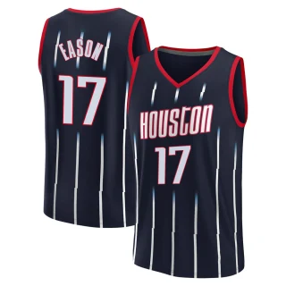 Youth Tari Eason Houston Rockets Navy Fast Break 2021/22 Replica City Edition Jersey