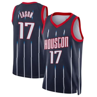 Youth Tari Eason Houston Rockets Navy Swingman 2021/22 City Edition Jersey