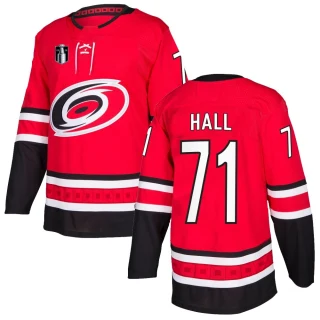 Youth Taylor Hall Carolina Hurricanes Red Authentic Home 2026 Stanley Cup Final Jersey