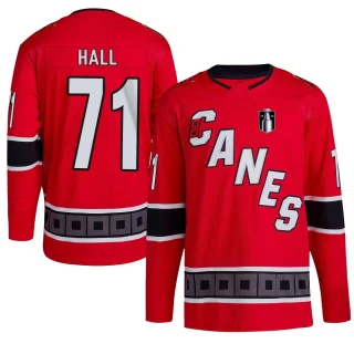 Youth Taylor Hall Carolina Hurricanes Red Authentic Reverse Retro 2.0 2026 Stanley Cup Final Jersey