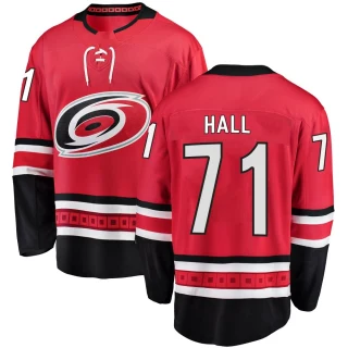 Youth Taylor Hall Carolina Hurricanes Red Breakaway Home Jersey
