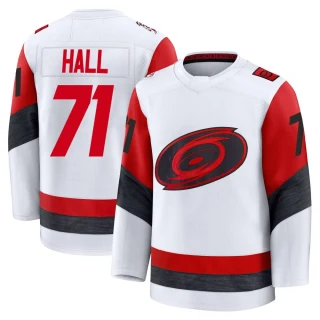 Youth Taylor Hall Carolina Hurricanes White Premium Away 2025 Jersey