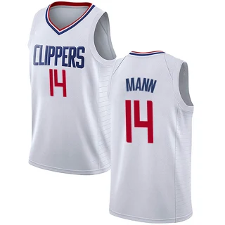 Youth Terance Mann Los Angeles Clippers White Swingman Jersey - Association Edition