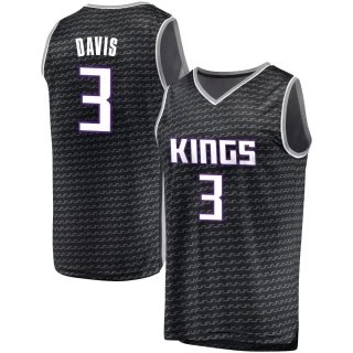 Youth Terence Davis Sacramento Kings Black Fast Break Jersey - Statement Edition