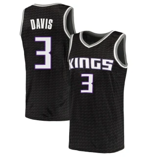 Youth Terence Davis Sacramento Kings Black Swingman Jersey - Statement Edition