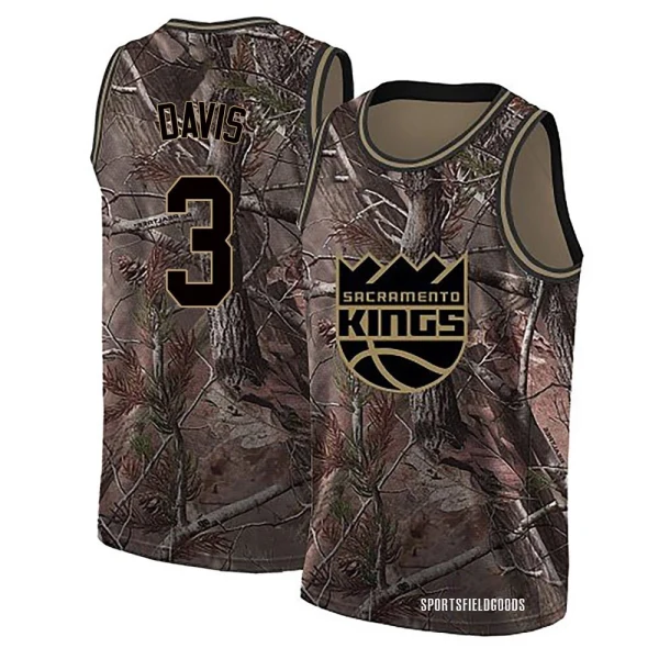 Youth Terence Davis Sacramento Kings Camo Swingman Realtree Collection Jersey