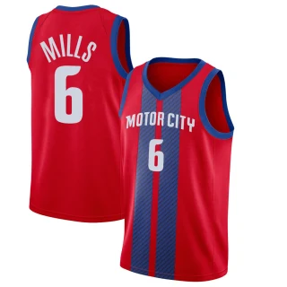 Youth Terry Mills Detroit Pistons Red Swingman 2019/20 Finished Jersey - City Edition