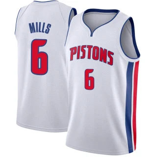 Youth Terry Mills Detroit Pistons White Swingman Jersey - Association Edition