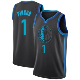 Youth Theo Pinson Dallas Mavericks Anthracite Swingman 2018/19 Jersey - City Edition