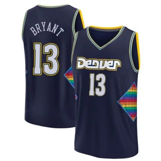 Youth Thomas Bryant Denver Nuggets Navy Fast Break 2021/22 Replica City Edition Jersey