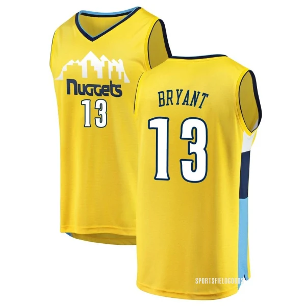 Youth Thomas Bryant Denver Nuggets Yellow Fast Break Jersey - Statement Edition