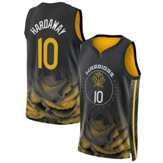 Youth Tim Hardaway Golden State Warriors Gold Swingman Black 2022/23 City Edition Jersey