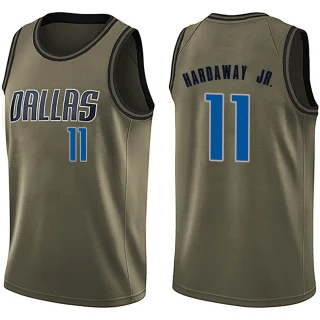 Youth Tim Hardaway Jr. Dallas Mavericks Green Swingman Salute to Service Jersey