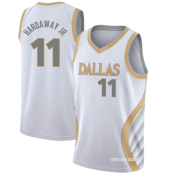 Youth Tim Hardaway Jr. Dallas Mavericks White Swingman 2020/21 Jersey - City Edition