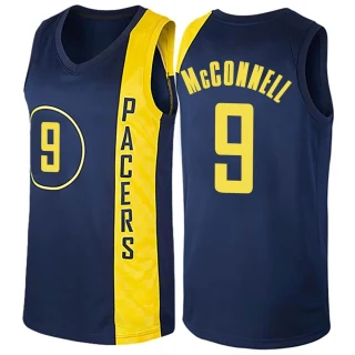 Youth T.J. McConnell Indiana Pacers Navy Blue Swingman Jersey - City Edition