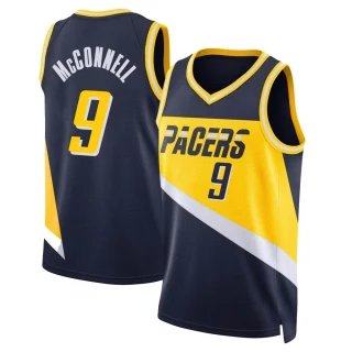 Youth T.J. McConnell Indiana Pacers Navy Swingman 2021/22 City Edition Jersey