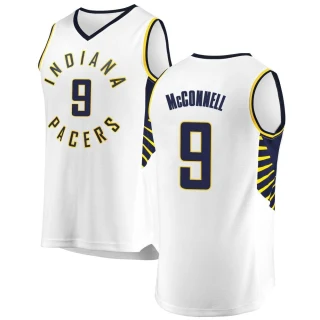 Youth T.J. McConnell Indiana Pacers White Fast Break Jersey - Association Edition