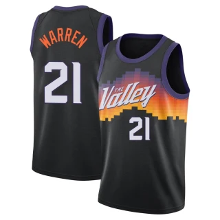 Youth T.J. Warren Phoenix Suns Black Swingman 2020/21 City Edition Jersey