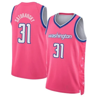 Youth Tomas Satoransky Washington Wizards Pink Swingman 2022/23 City Edition Jersey