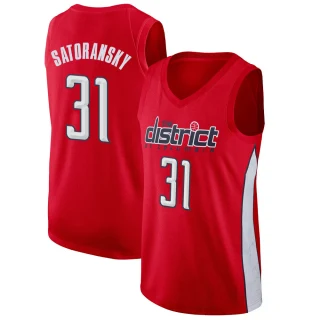 Youth Tomas Satoransky Washington Wizards Red Swingman 2018/19 Jersey - Earned Edition