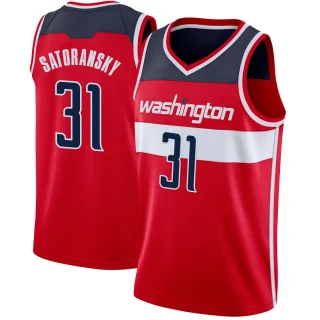 Youth Tomas Satoransky Washington Wizards Red Swingman Jersey - Icon Edition