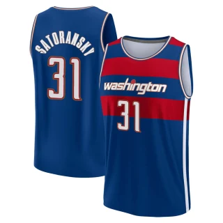 Youth Tomas Satoransky Washington Wizards Royal Fast Break 2021/22 Replica City Edition Jersey