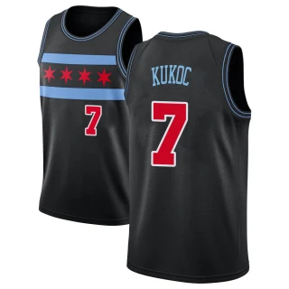 Youth Toni Kukoc Chicago Bulls Black Swingman 2018/19 Jersey - City Edition