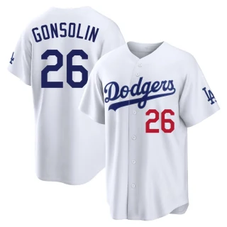 Youth Tony Gonsolin Los Angeles Dodgers White Limited Home Stadium Jersey