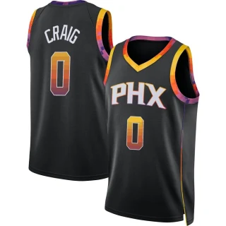 Youth Torrey Craig Phoenix Suns Black Swingman Jordan Brand 2022/23 Jersey - Statement Edition