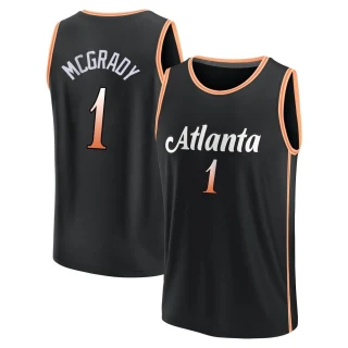 Youth Tracy McGrady Atlanta Hawks Black Fast Break 2022/23 City Edition Jersey